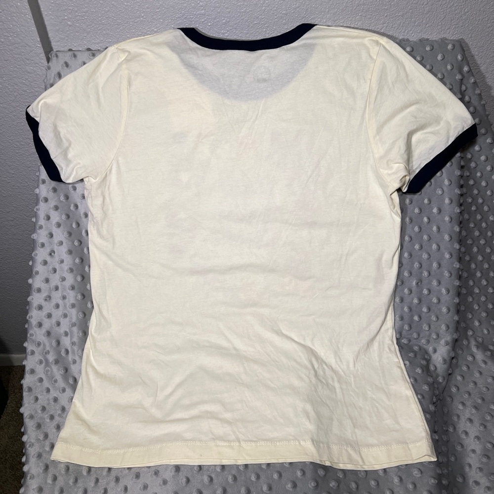 NWT Little Golden Books Out of Print Cream and Navy Ringer T-Shirt fits like XL - Picture 5 of 5